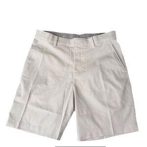$80 Nike Tour Mens 8" Chino Golf Shorts Light Khaki Cream Off White  Sz 34
